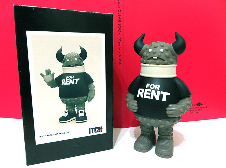 Intheyellow 2009 MOGraphixx Itch For Rent Monochrome Ver 6.5" Vinyl Figure - Lavits Figure
- 1