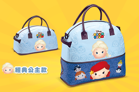 Disney Tsum Tsum Character Family Mart Limited 8"x6"x15" Extend Tote Handbag Frozen Ver - Lavits Figure