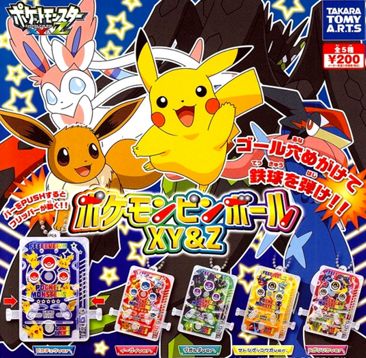 Takara Tomy Pokemon Pocket Monster Xy&Z Gashapon 5 Mini Pinball Strap  Figure Set - Lavits Figure