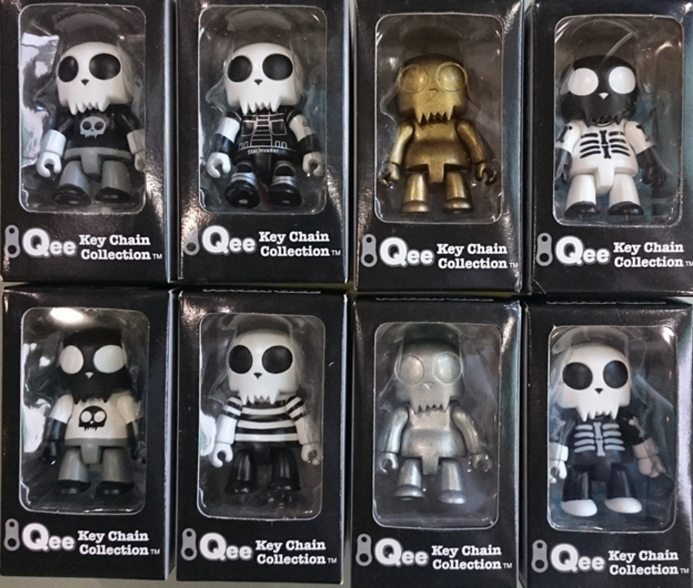 Toy2R 2002 Qee Key Chain Collection 8 2.5" Figure Set - Lavits Figure