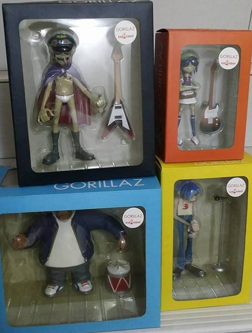 Kidrobot 2006 Jamie Hewlett Gorillaz 2D Murdoc Noodle CMYK Edition 4 Vinyl Collection Figure Set - Lavits Figure
 - 1