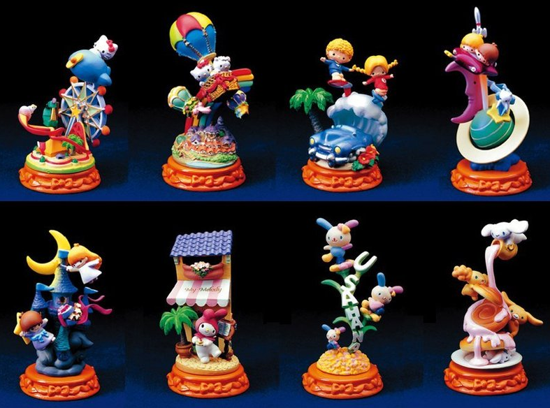 Kaiyodo Sanrio Hello Kitty Dream Party 8 Mini Trading Figure Set - Lavits Figure