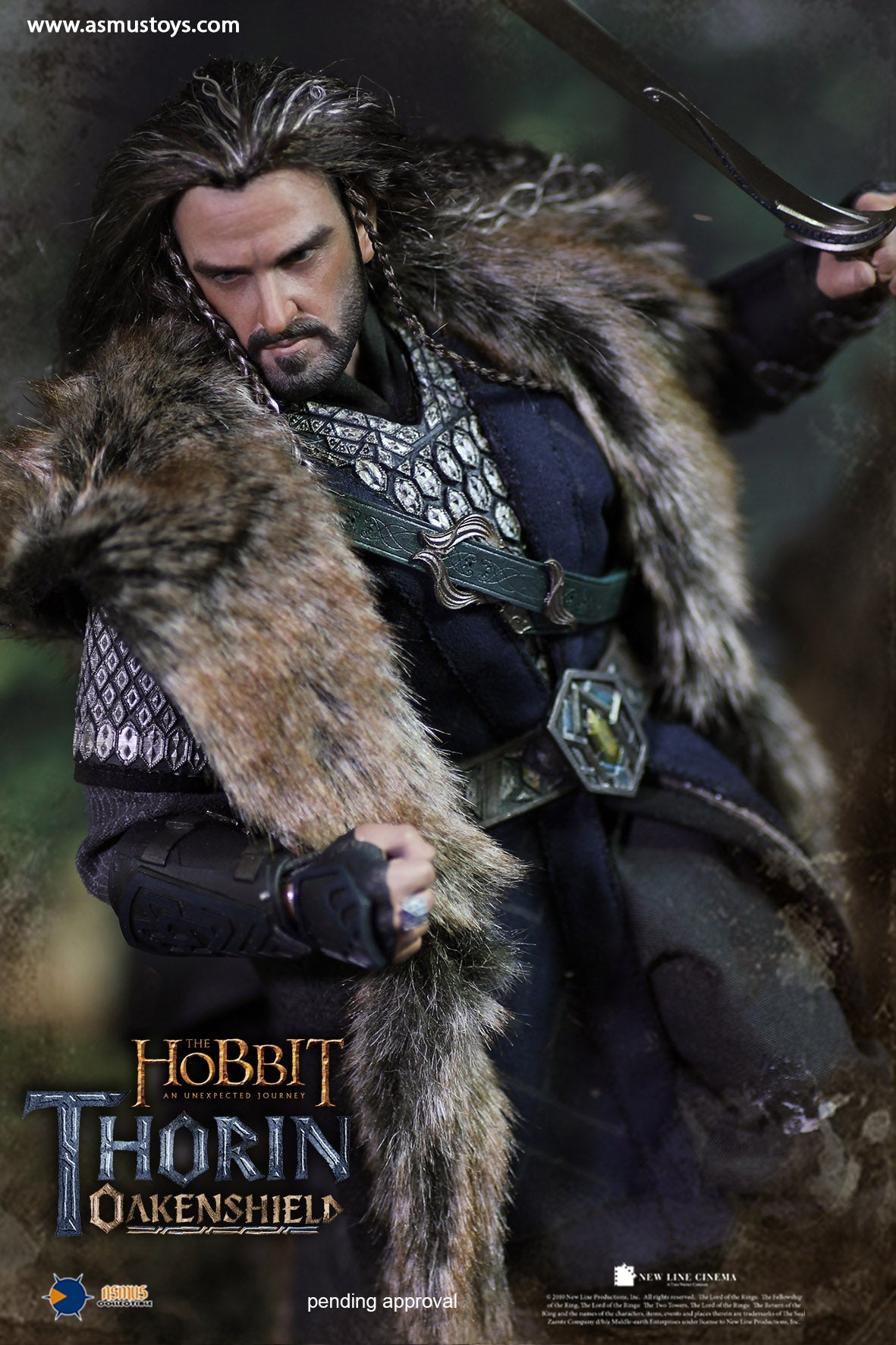 Asmus Toys 1/6 12" HOBT06 Heroes of Middle-Earth The Lord Of The Rings Thorin Oakenshield Action Figure