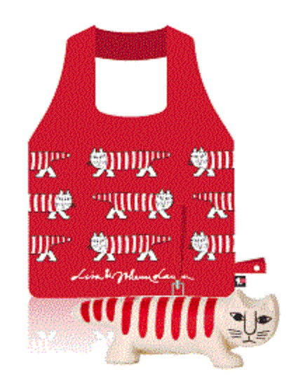 Carrefour Lisa & Johanna Larson Mikey Cat Plastic Tote Bag w/ 6.5" Figure - Lavits Figure
- 4