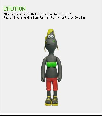 Amos Toys James Jarvis In-Crowd Young Ruffians Caution 4" Vinyl Figure
