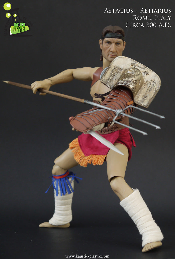 Kaustic Plastik 12" 1/6 KP0002 Astacius Retiarius Rome Italy Circa 300 AD Action Figure