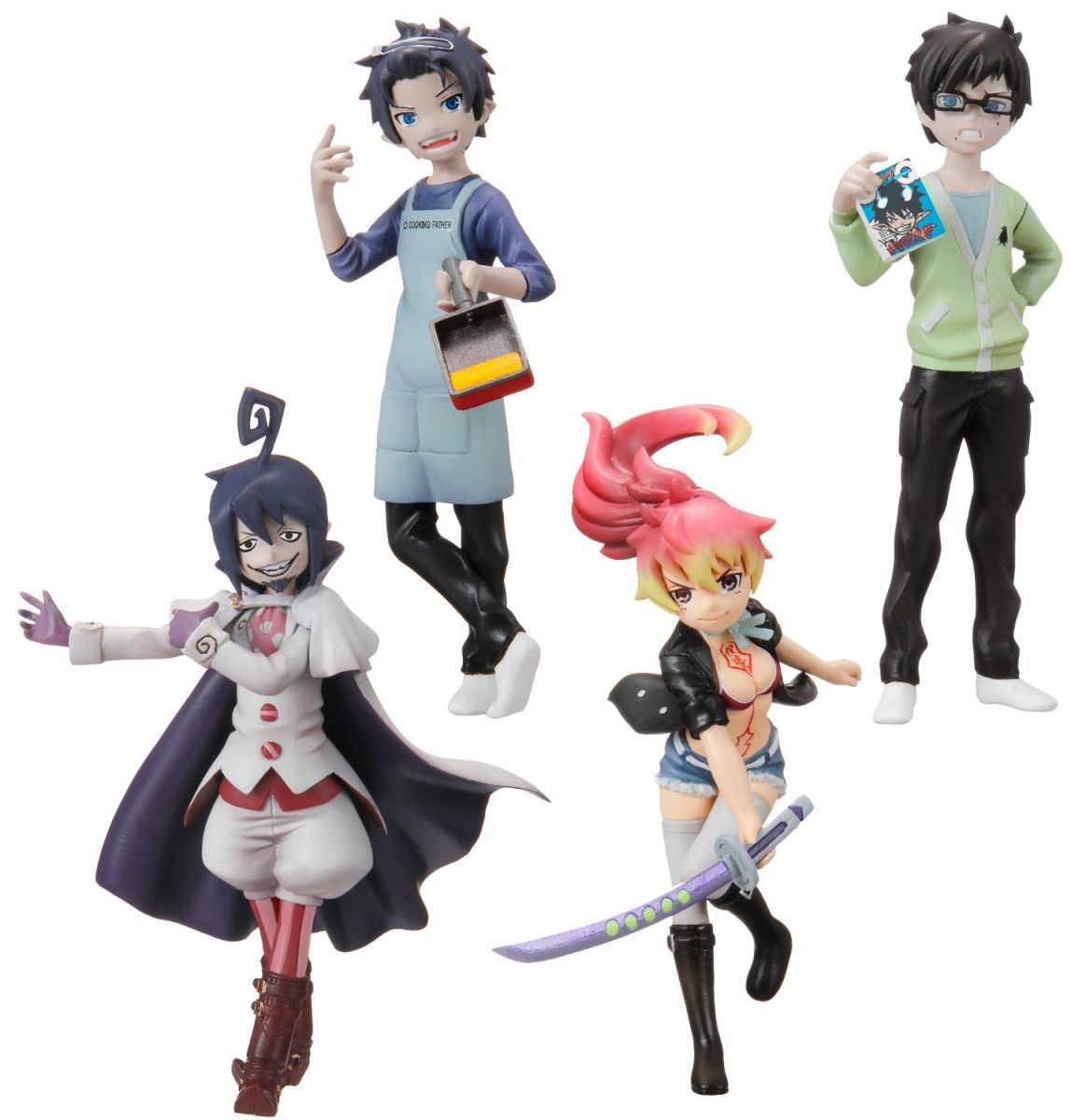 Bandai Half Age Characters Blue Exorcist Vol 2 4+4 8 Trading Figure Set