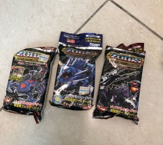 Tomy Zoids Battle Card Game 3 Mini Model Kit Figure Set