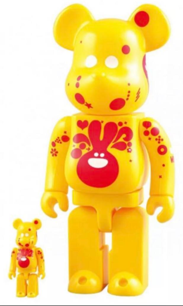 Medicom Toy 2007 Be@rbrick 400% 100% Isetan Limited Genevieve Gauckler 11" Vinyl Collection Figure Set