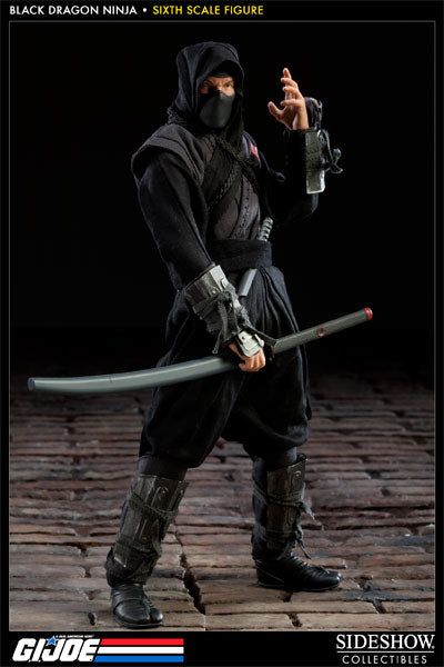 Sideshow 1/6 12" A Real American Hero G.I. Joe Black Dragon Ninja Action Figure