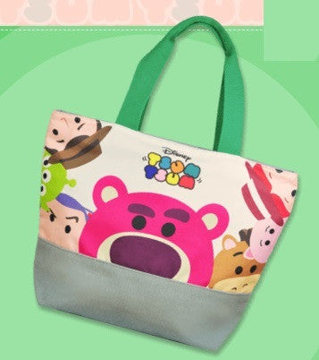 Disney Tsum Tsum Character Toy Story Huggin Bear Woody Buzz Lightyear 9" Tote Bag - Lavits Figure
 - 1