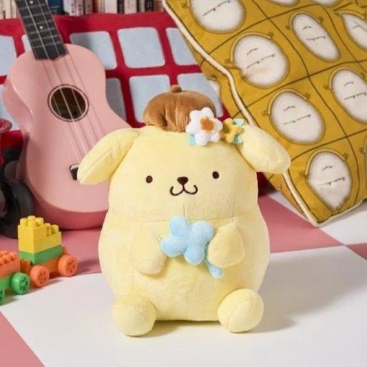 Sanrio Taiwan Family Mart Limited Spring Blossom Pom Pom Purin ver 10" Plush Doll Figure