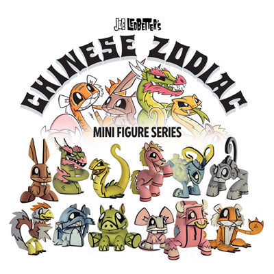Play Imaginative 2011 Joe Ledbetter Chinese Zodiac 12 3" Vinyl Figure Set