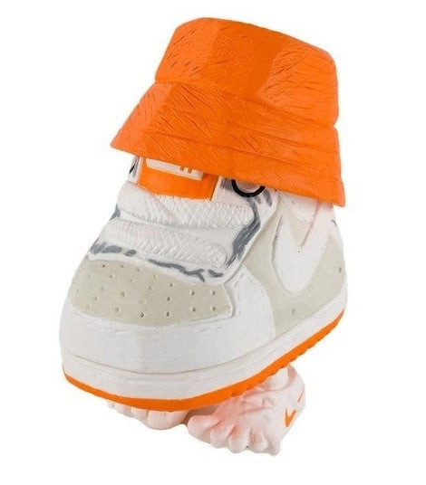 Crazysmiles 2011 Michael Lau Mr. Shoe Sample Maharishi DPM White Orange Vinyl Figure - Lavits Figure
- 1