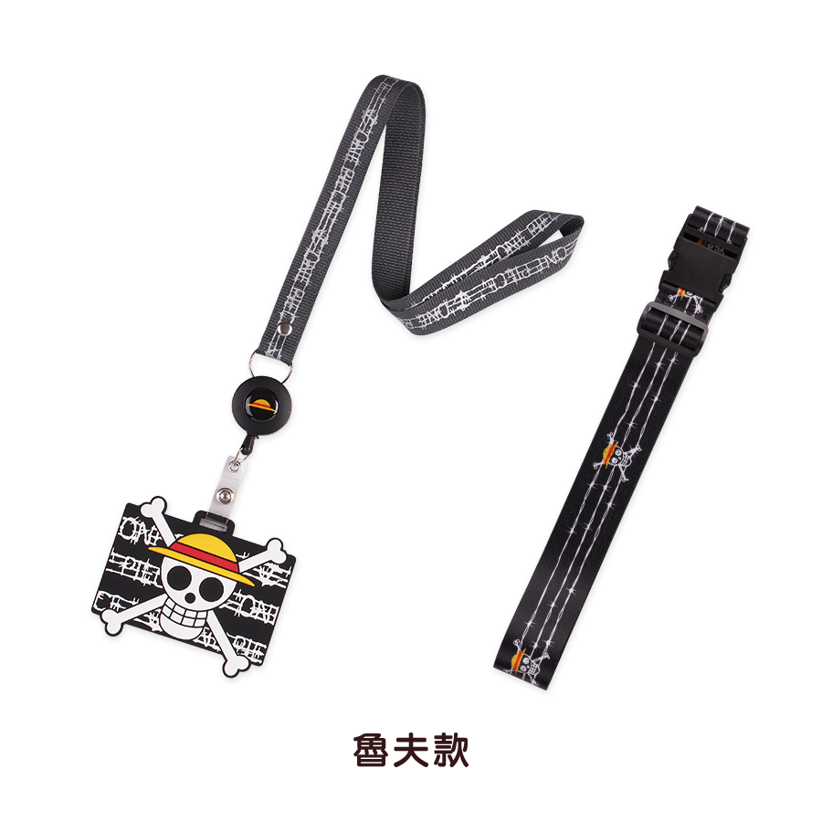 One Piece Taiwan Family Mart Limited Luffy ver Card Holder Lanyard