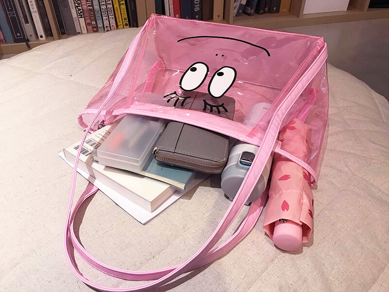 Barbapapa Taiwan Family Mart Limited 12" Plastic Tote Bag
