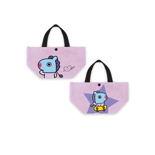 Line Friends x BTS BT21 Taiwan Family Mart Limited 12" Canvas Tote Bag Mang ver