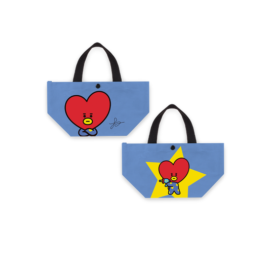 Line Friends x BTS BT21 Taiwan Family Mart Limited 12" Canvas Tote Bag Tata ver