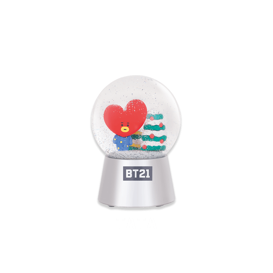 Line Friends x BTS BT21 Taiwan Family Mart Limited Tata ver Snow Crystal Ball Figure