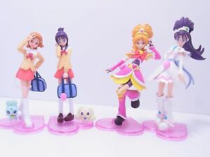 Bandai Pretty Cure Splash Star Gashapon DX 4 Collection Figure Set