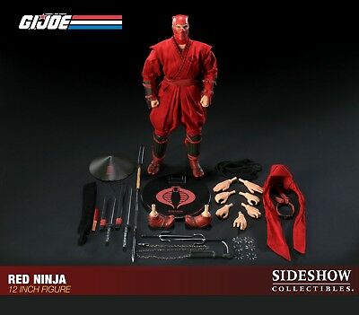 Sideshow 1/6 12" A Real American Hero G.I. Joe Red Ninja Action Figure