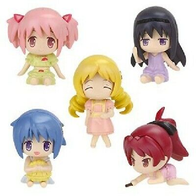 Takara Tomy Puella Magi Maho Shojo Madoka Magica The Movie Gashapon 5 Mascot Strap Collection Figure Set