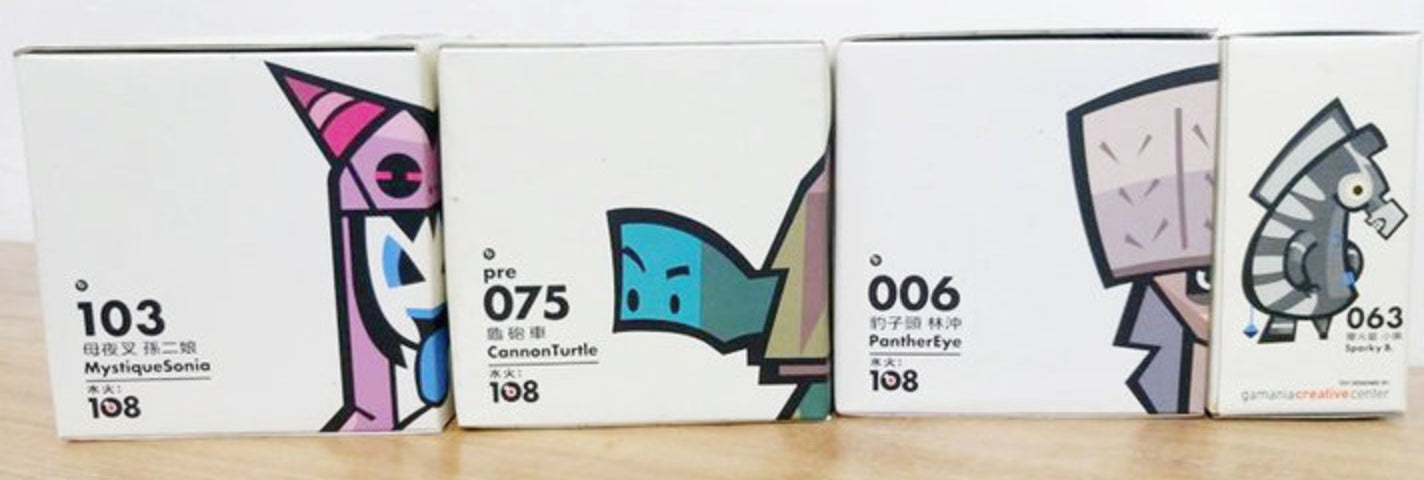 Gamania Creative Center Hero 108 4 3" Vinyl Figure Set