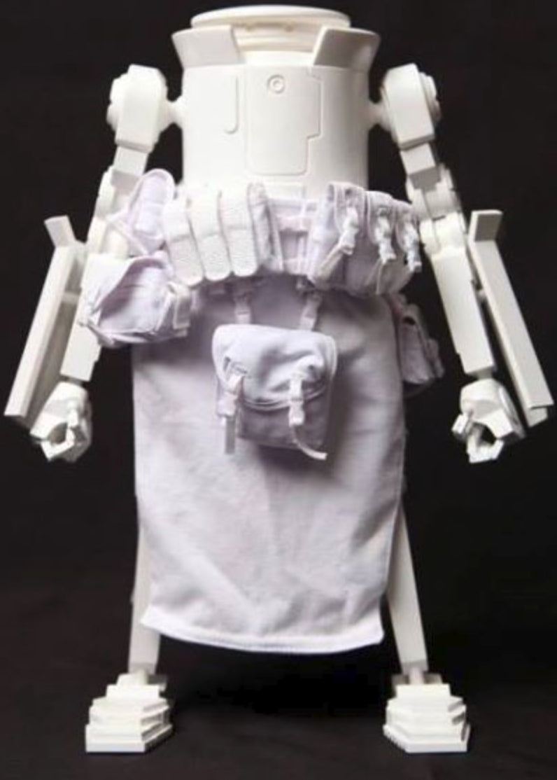 ThreeA 3A Toys Ashley Wood WWRp World War Robot Dropcloth DIY Ghost Ver 12" Vinyl Figure