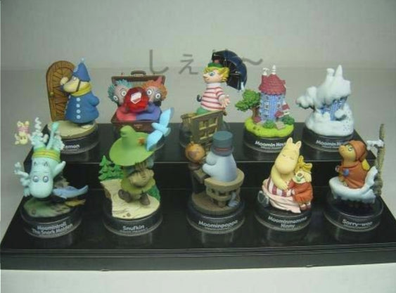 Kaiyodo The Story of Moomin Valley Lunch Part 2 9+1 Secret 10 Bottle Cap Figure Set