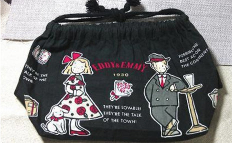 Sanrio The Vaudeville Duo Eddy & Emmy 6" Mini Cotton Bag