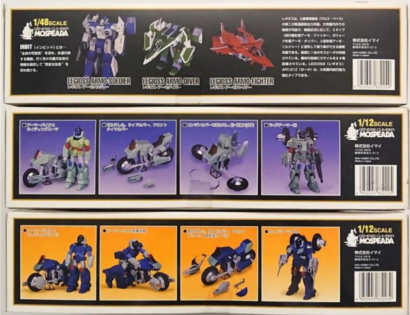 Imai 1/12 Genesis Climber Mospeada Variable Type Blowsperior Legioss Mospeada 3 Plastic Model Kit Figure Set