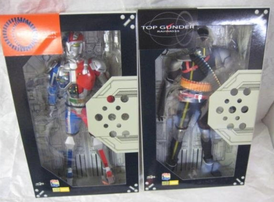 Medicom Toy 1/6 12" RAH Real Action Heroes Metal Hero Series Choujinki Metalder RAHM034 RAHM035 Top Gunder 2 Action Figure Set