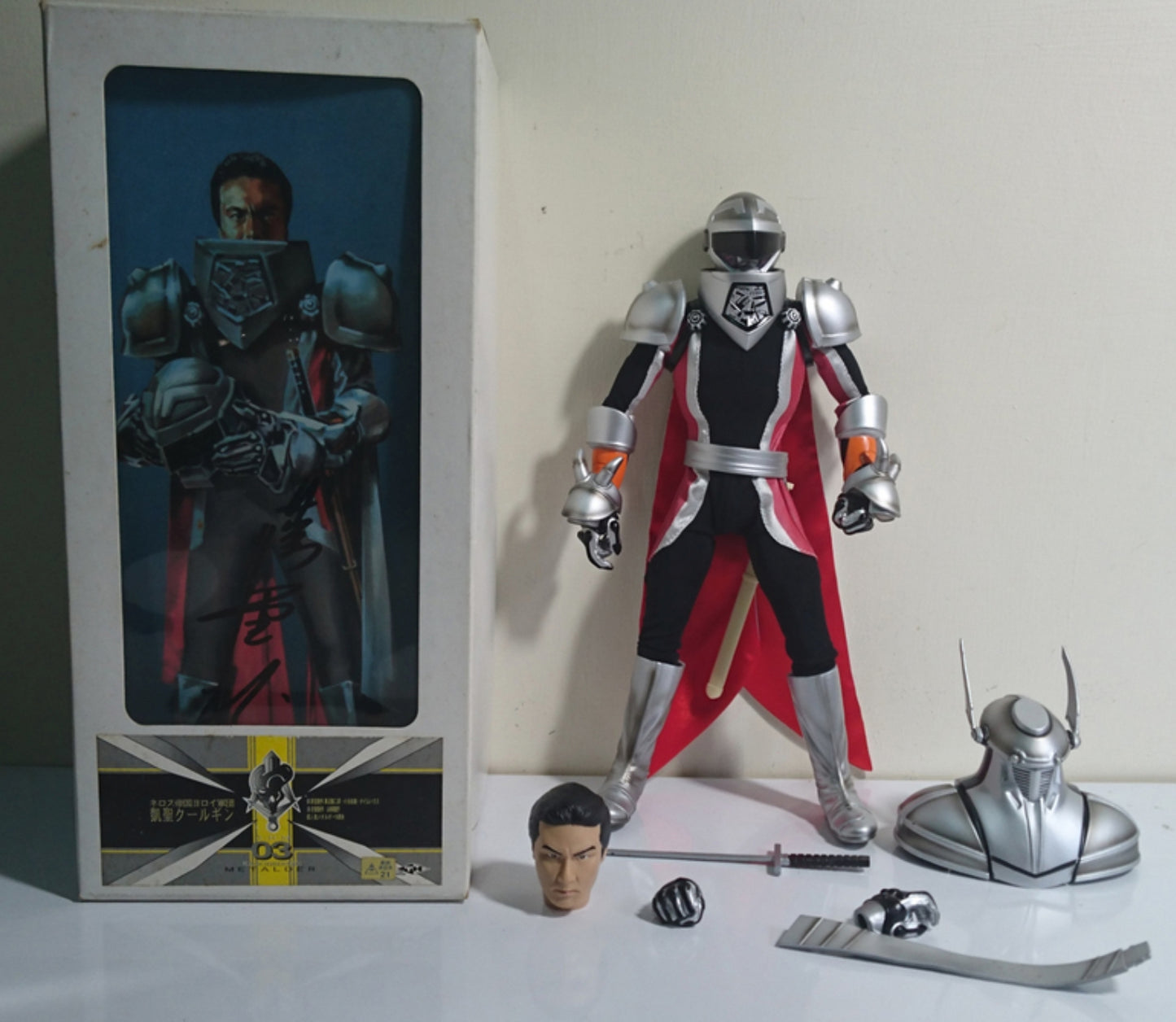 Medicom Toy 1/6 12" Metal Hero Series Choujinki Metalder Gaisei Action Figure Used