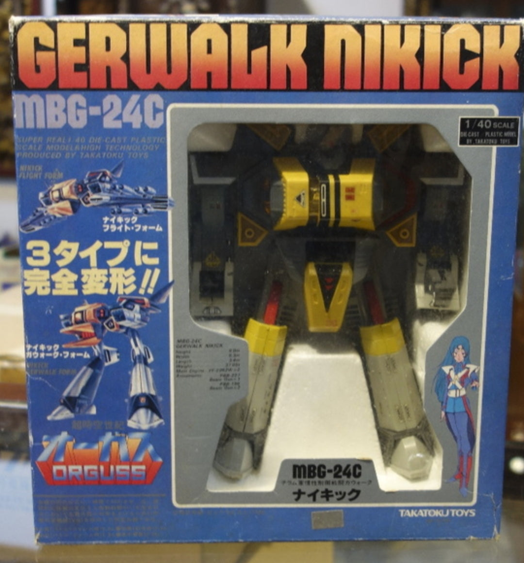 Takatoku Toys 1/60 Super Dimension Century Orguss Gerwalk Nikick MBG-24C Action Figure Set