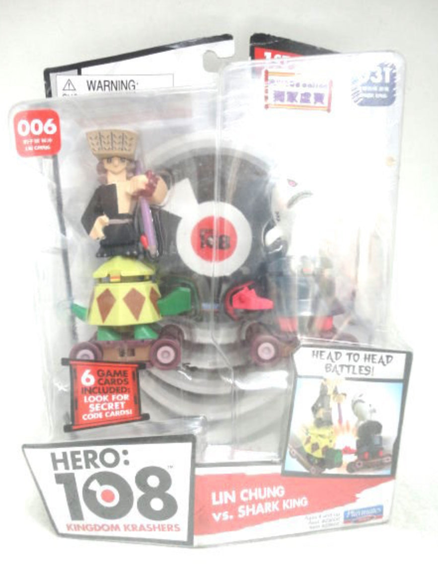 Hero 108 Kingdom Krashers 006 031 Lin Chung vs Shark King Trading Figure
