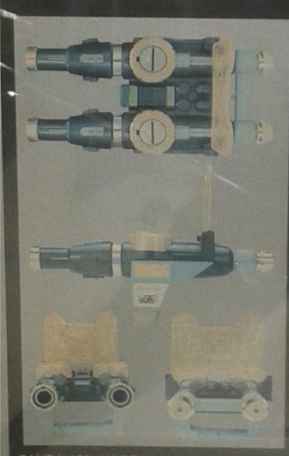 Bandai 1991 Metal Hero Series Super Rescue Solbrain Bothwinder Weapon Gun Action Figure