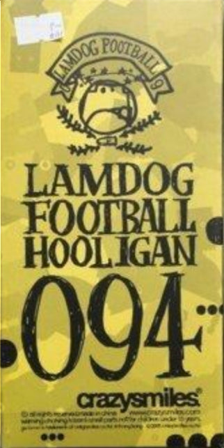 Michael Lau 2006 Crazysmiles Lamdog Football Hooligan 094 White Ver 6" Vinyl Figure