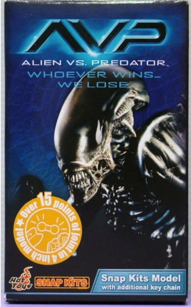Hot Toys Alien vs Predator Toy Hunters Snap Kits 4 Alien Action Key Chain Figure