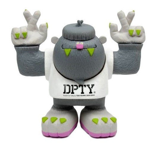 2010 Fingercroxx Double-Park Michael Lau TooBigFoot Grey Ver 6" Vinyl Figure - Lavits Figure