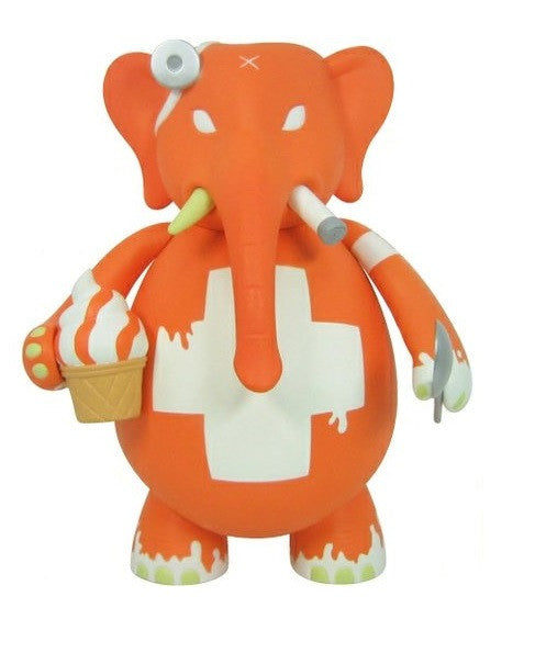 Toy2R Frank Kozik Dr. Bomb Vanilla Swirl Orange Ver 10" Vinyl Figure - Lavits Figure
 - 1