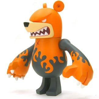 Wonderwall 2006 Touma Knuckle Bear Rebone Waver Orange Ver. 6" Vinyl Figure - Lavits Figure
 - 1