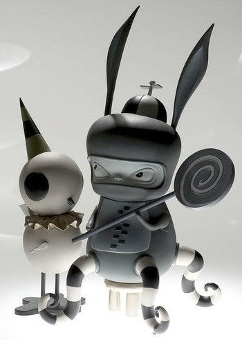 MINDstyle 2007 Kathie Olivas Benny & Red Bird Monochrome Ver 8" Vinyl Figure - Lavits Figure
 - 1