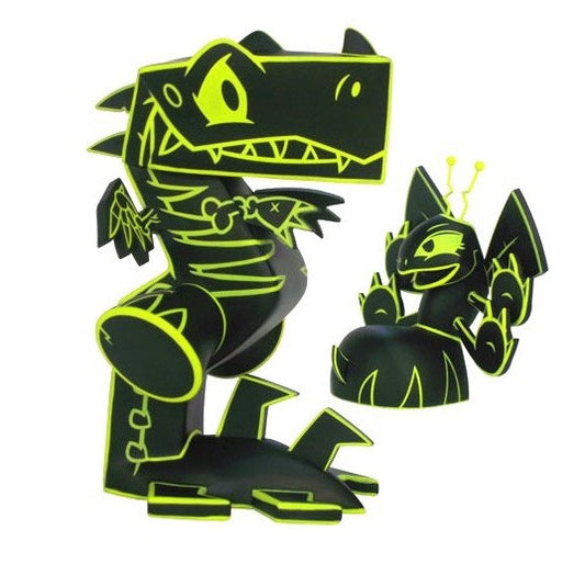 Analog Playset 2011 Joe Ledbetter Wrecks & Dazey Lava Ver 7" Vinyl Figure - Lavits Figure