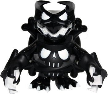 One-Up Touma Skuttle X Monster Bone Double Black Ver. 5" Vinyl Figure Signed - Lavits Figure
 - 1