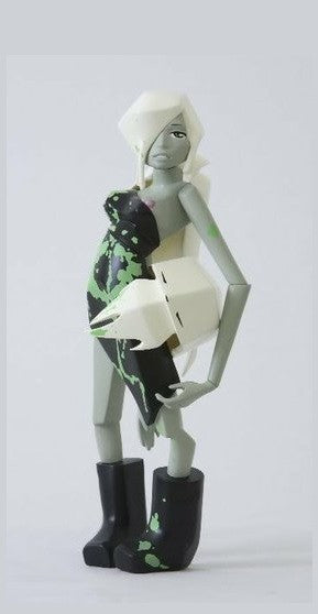 Bonustoyz 2008 Ajee Skullskin New York Grey Ver. 11" Vinyl Figure - Lavits Figure