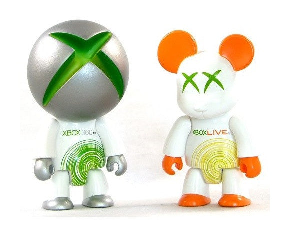 Toy2R 2006 Qee Key Chain Collection Microsoft X-Box 2 2.5" Mini Figure Set - Lavits Figure