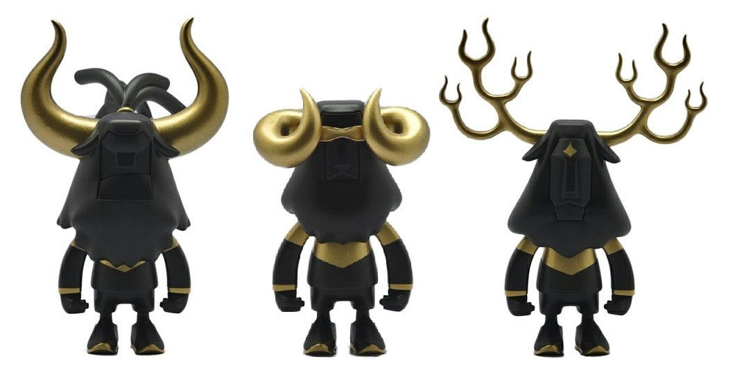 Hands in Factory 2013 UpTeMPO RocKOON Fire Running Horns Mighty FireHorn Ad.Vexx Black Ver 3 5" Vinyl Figure Set - Lavits Figure
 - 1