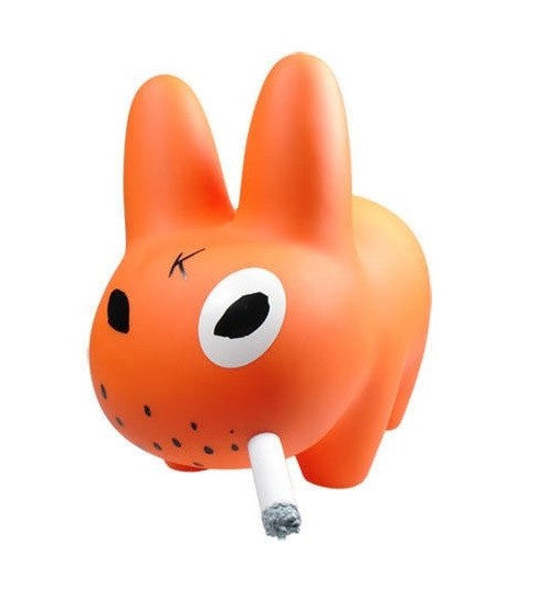 Kidrobot 2006 Frank Kozik Smorkin Labbit Orange Ver 10" Vinyl Figure - Lavits Figure