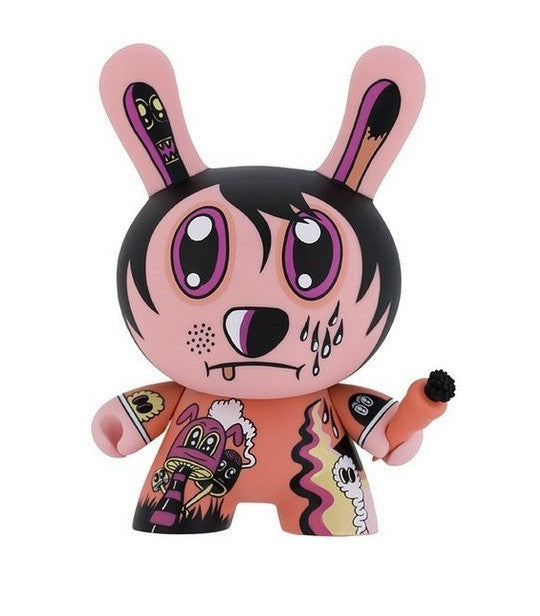 Kidrobot 2008 Jeremyville Dunny Nightmare In Jeremyville Pink Ver 8" Vinyl Figure - Lavits Figure
