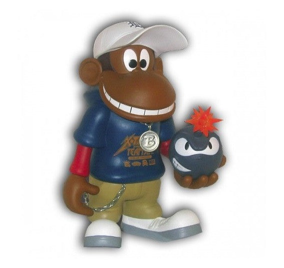 Toy2R 2006 Blue Cross Monkey Logo Edition 8" Vinyl Figure - Lavits Figure
 - 1